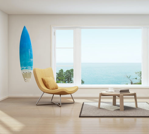 a day at the beach epoxy resin surfboard